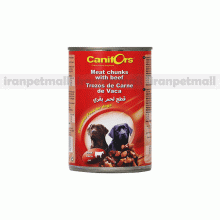 کنسرو گوشت گاو کنیفورس سگ به شکل حبه 410gr