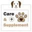 مکمل و مراقبتی سگ Care & Supplement فروشگاه ایران پت مال، مثبت در داخل دایره، قلب درون پنجه در قاب با المان سگ