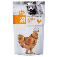 تشویقی سگ بیگل مرغ با 4cm قطر 100 گرمی برند US PET بسته 4 عددی