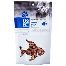 تشویقی گربه استوانه های کوچک (1*1) سانتی ماهی تن 100 گرمی برند US PET بسته 4 عددی